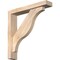 Ekena Millwork Funston Block Smooth Bracket w/ Offset Brace, Douglas Fir, 3 1/2"W x 18"D x 18"H BKT0402X18X18FST05SDF - alternate 1